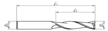 Series 103 - 2 Flute Long Series Slot Drill Coated - Dimensions Image