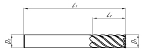 Series 131 - 6 Flute End Mill - Dimensions Image