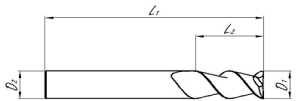 Series 141 - 2 Flute Slot Drill - Dimensions Image