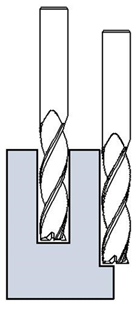 Series 103 - 3 Flute Long Series End Mills Uncoated - Design Image