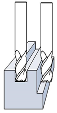 Series 143 - 3 Flute End Mill - Design Image